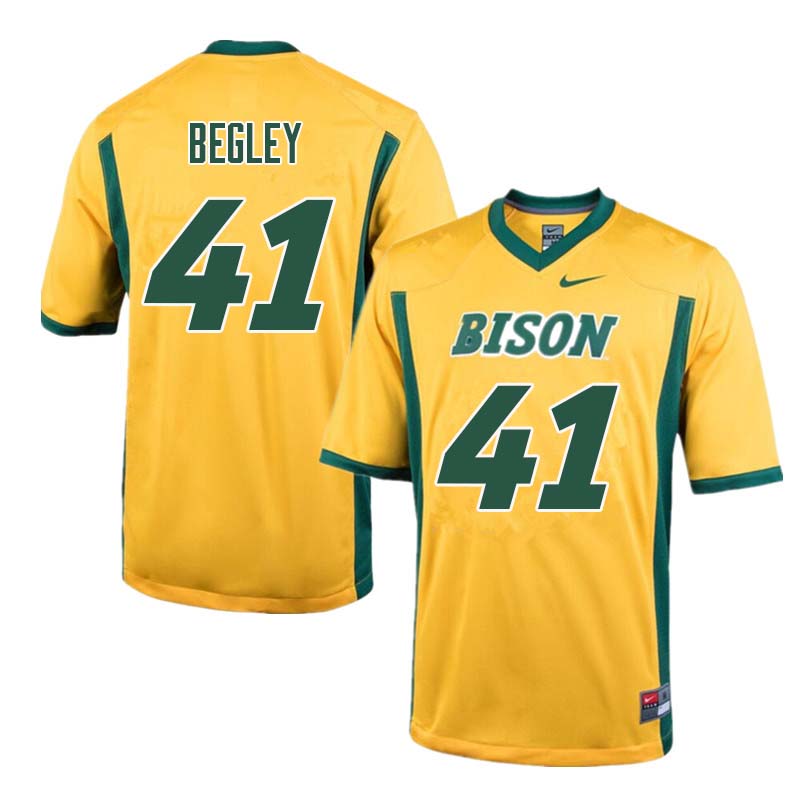 Men #41 Jack Begley North Dakota State Bison College Football Jerseys Sale-Yellow